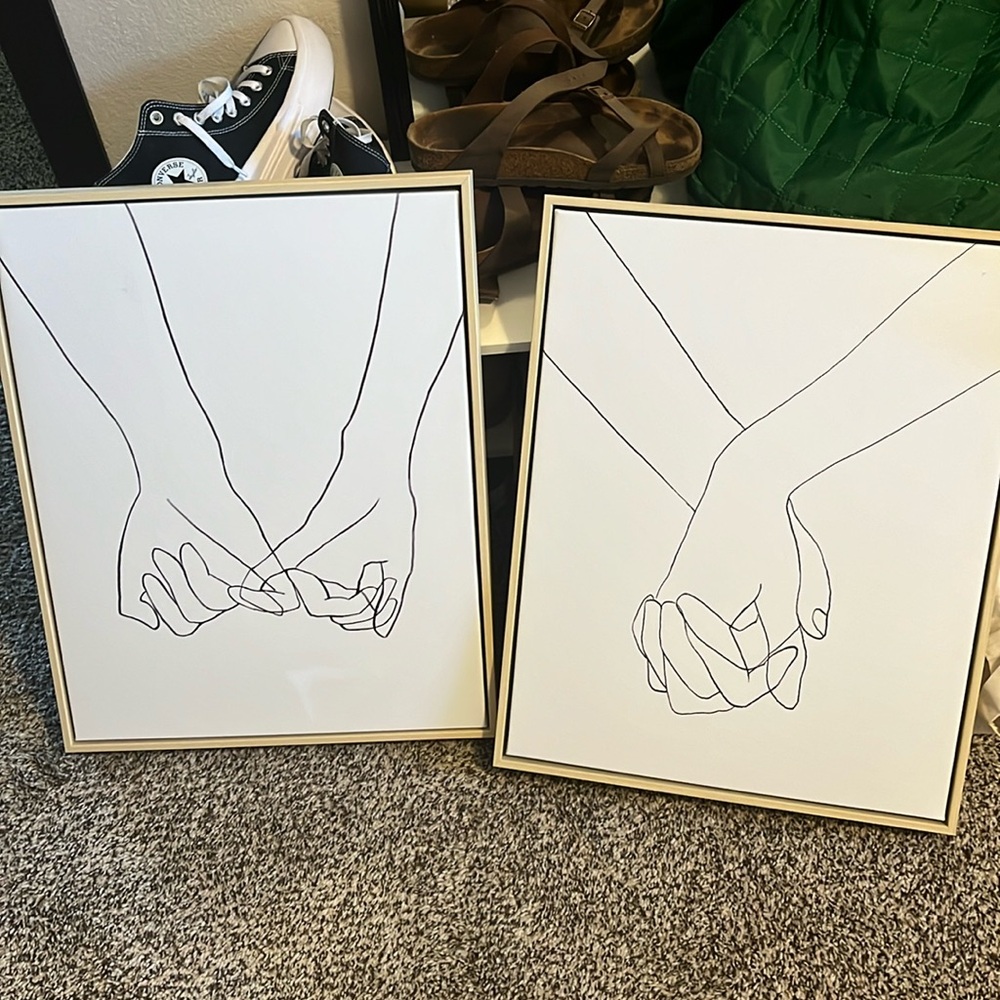 Project 62 TARGET HAND PRINTS FRAMED WALL DECOR